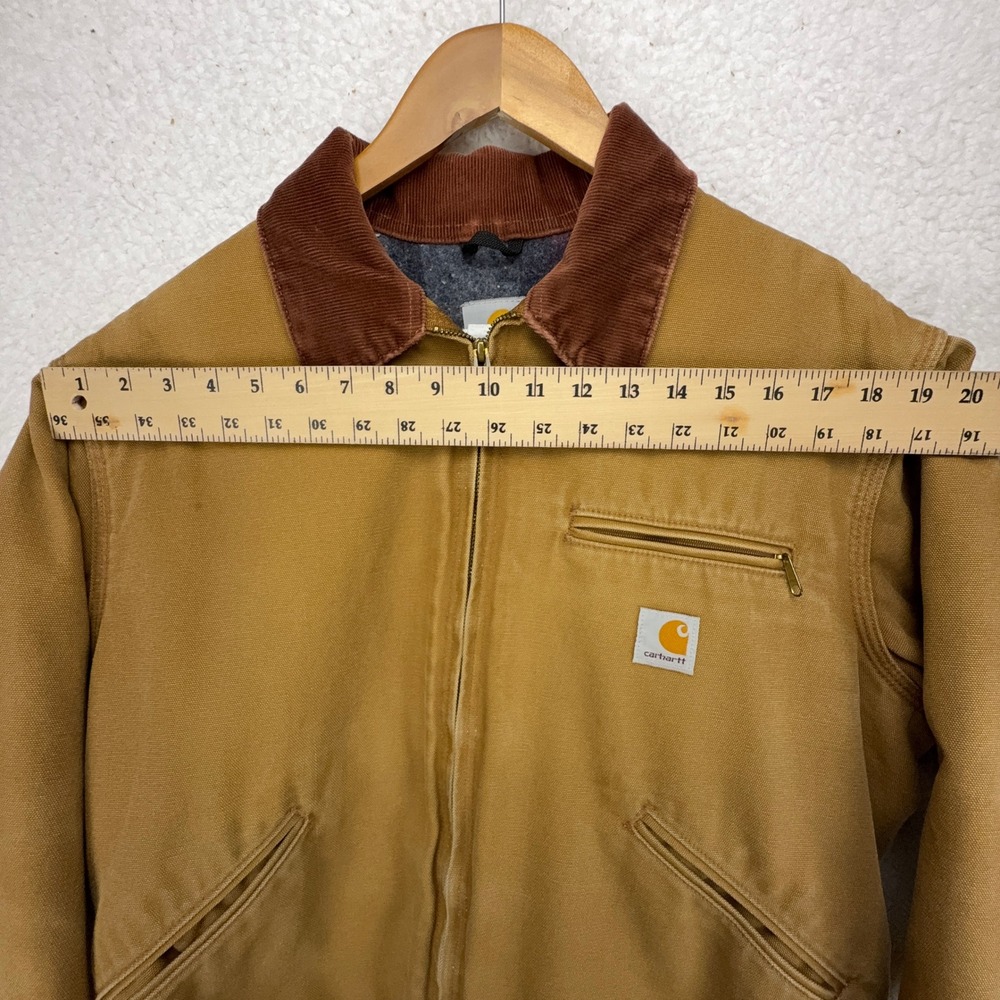 Carhartt Detroit Jacket Blanket Lined Mens Large 42 J01 BRN‎ Brown - Picture 8 of 16